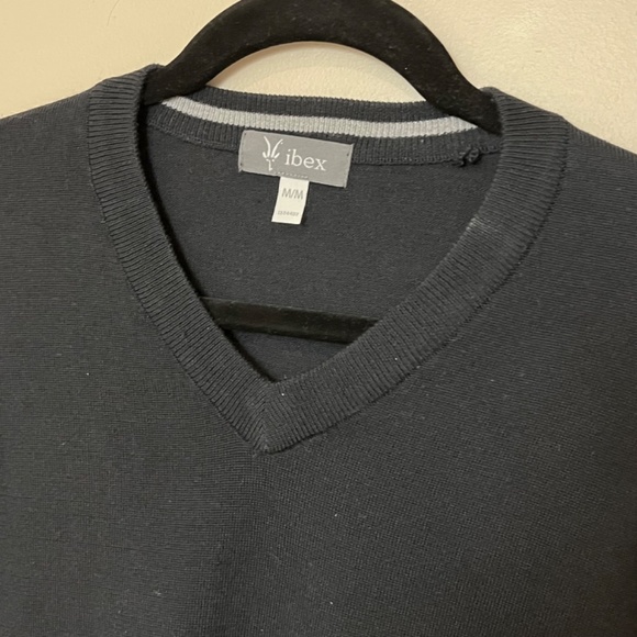 Ibex Wool Blend Sweater Long Shirt - Men's Size M - Black - Picture 3 of 9